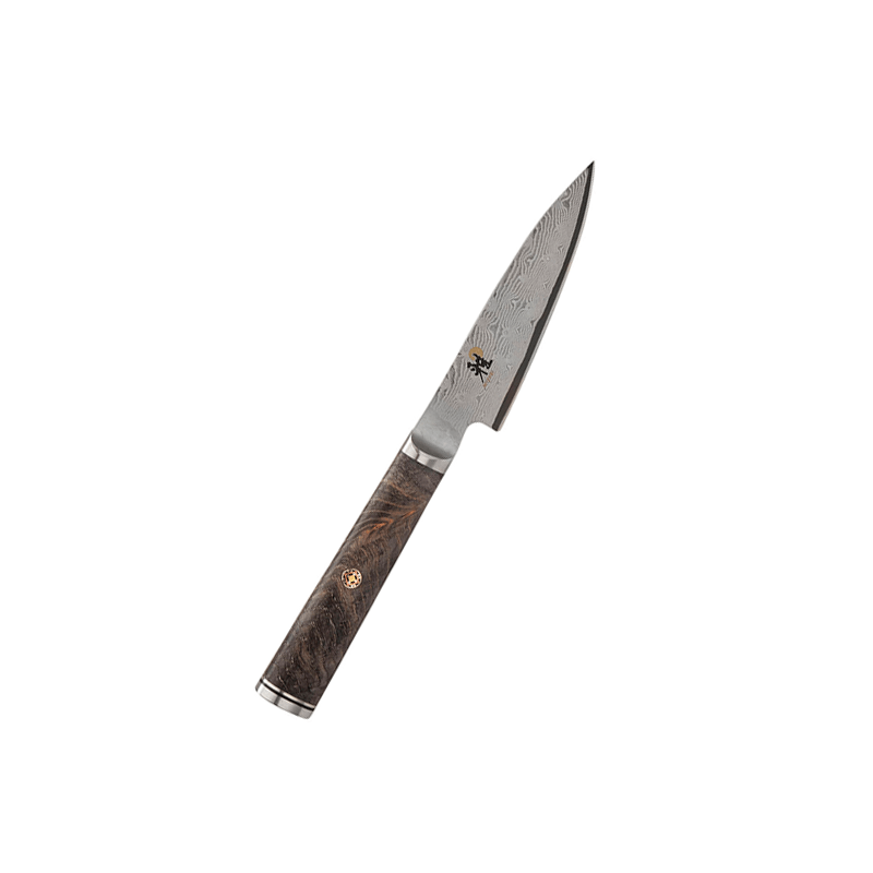 Zwilling J.A. Henckels Miyabi Black 5000MCD67 3.5 Damascus Paring Knife,  Big Leaf Maple Burl Wood Handle - KnifeCenter - 34400-093